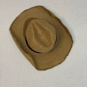 Stylish Woven Country Western Straw Hat OS